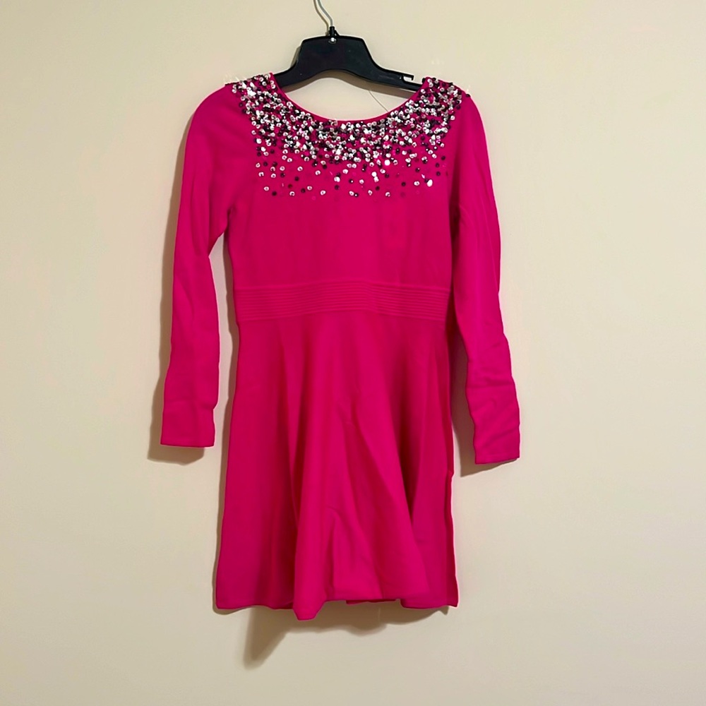 New Milly Minis Ombré Sequin Flare Dress Girls size 14